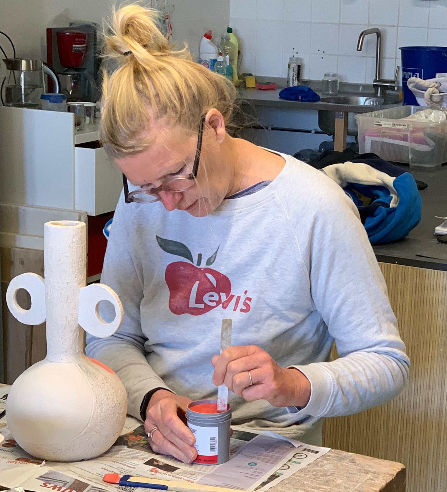 draaien pottenbakken kleiatelier cursus workshop glazuren teamdag
moederdochter